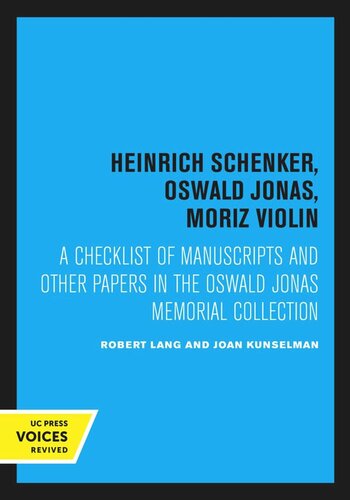 ﻿Heinrich Schenker ، Oswald Jonas Moriz ویولن