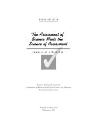 ﻿The Assessment of Science Mees the Science of Assessment: خلاصه یک کارگاه