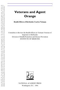 ﻿جانبازان و عامل نارنجی: اثرات سلامت علف کش های مورد استفاده در ویتنام