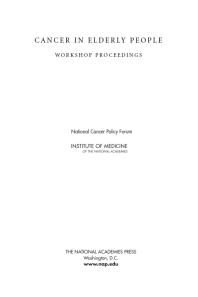 ﻿سرطان در افراد مسن: مجموعه مقالات کارگاه