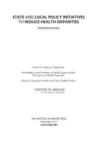 ﻿ابتکارات سیاست ایالتی و محلی برای کاهش نابرابری های بهداشتی: خلاصه کارگاه