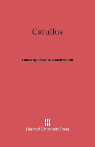 ﻿Catullus: نسخه چاپ مجدد