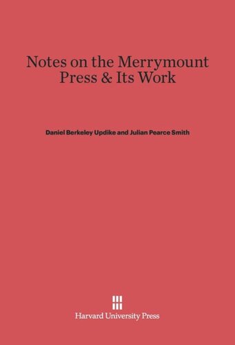 ﻿یادداشت هایی در مورد مطبوعات Merrymount