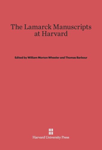 ﻿نسخه های خطی لامارک در هاروارد