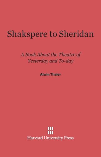 ﻿شکسپیر به شریدان: کتابی درباره تئاتر دیروز و امروز