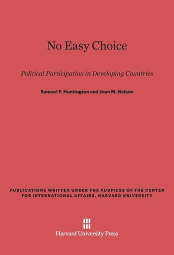 ﻿بدون انتخاب آسان: مشارکت سیاسی در کشورهای در حال توسعه