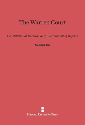 ﻿دادگاه وارن: تصمیم قانون اساسی به عنوان ابزاری برای اصلاحات
