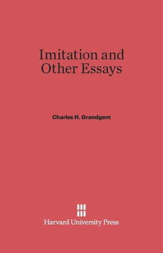 Imitation and Other Essays