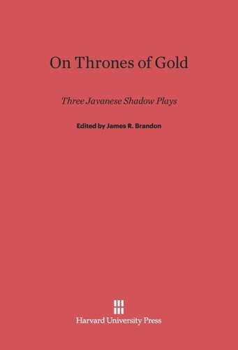﻿On Thrones of Gold: Three Shadow Plays ژاپنی