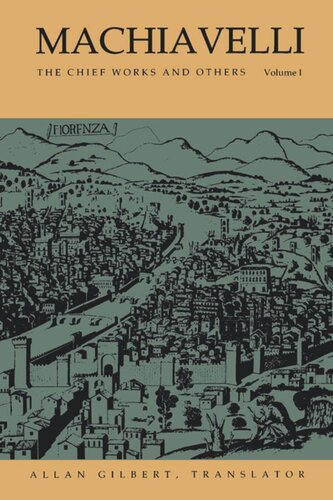 ﻿ماکیاولی: آثار اصلی و دیگران، جلد. من