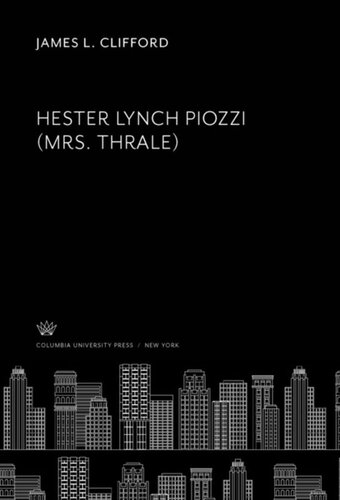 ﻿Hester Lynch Piozzi (خانم Thrale)
