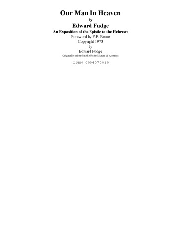 ﻿انسان ما در بهشت؛ شرحی از رساله به عبرانیان