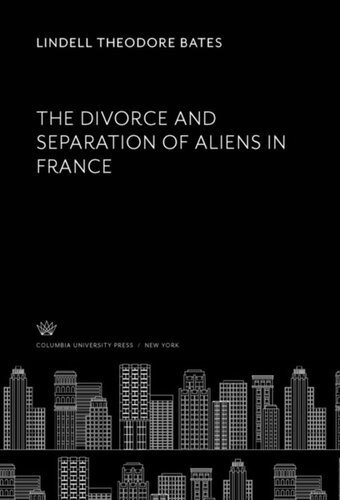﻿طلاق و جدایی بیگانگان در فرانسه