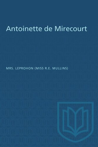﻿Antoinette de Mirecourt: یا، ازدواج پنهانی و غم و اندوه پنهان