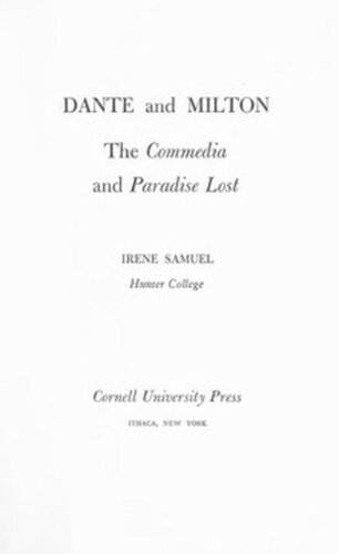 ﻿دانته و میلتون: 
