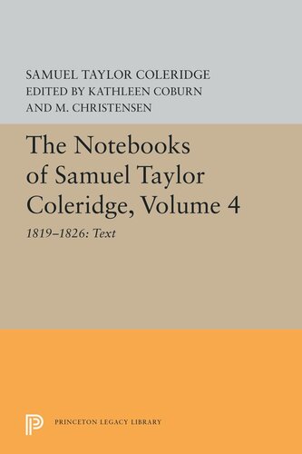 ﻿The Notebooks of Samuel Taylor Coleridge، جلد 4: 1819-1826: متن