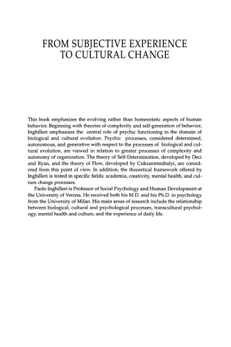 ﻿از تجربه ذهنی تا تغییر فرهنگی