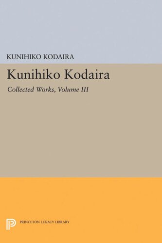 ﻿Kunihiko Kodaira, Volume III: Collected Works