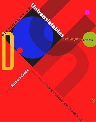 ﻿Dictionary of Translatables: A Philosophical Lexicon