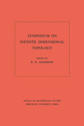 ﻿سمپوزیوم توپولوژی ابعاد نامتناهی. (AM-69)، جلد 69