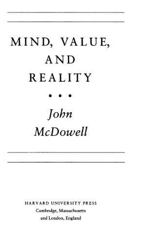 ﻿ذهن، ارزش و واقعیت