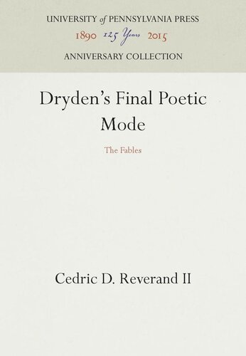 ﻿آخرین حالت شاعرانه درایدن: افسانه ها