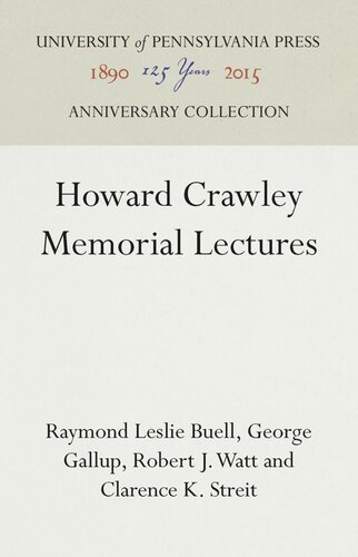 ﻿سخنرانی های یادبود هوارد کرالی