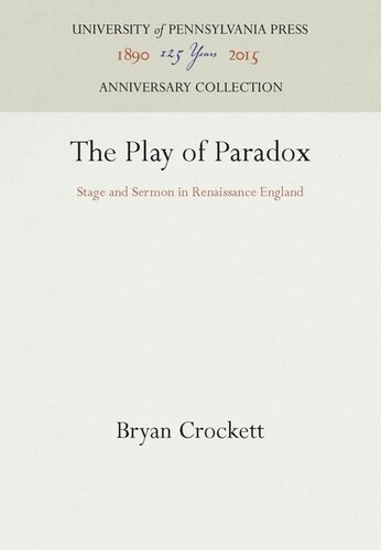 ﻿نمایشنامه پارادوکس: صحنه و موعظه در انگلستان رنسانس