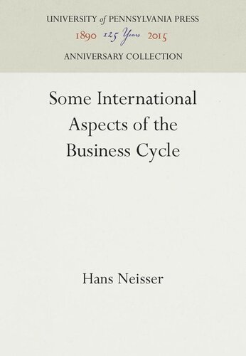 ﻿برخی از جنبه های بین المللی چرخه تجاری