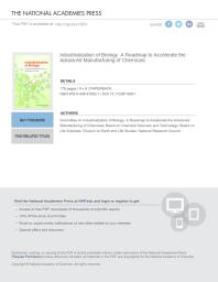 ﻿صنعتی سازی زیست شناسی: نقشه راه برای تسریع در ساخت پیشرفته مواد شیمیایی