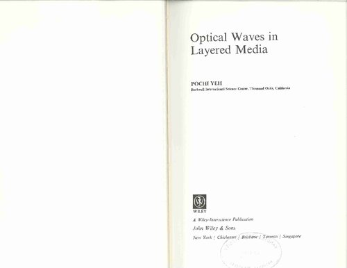 ﻿امواج نوری در رسانه های لایه ای