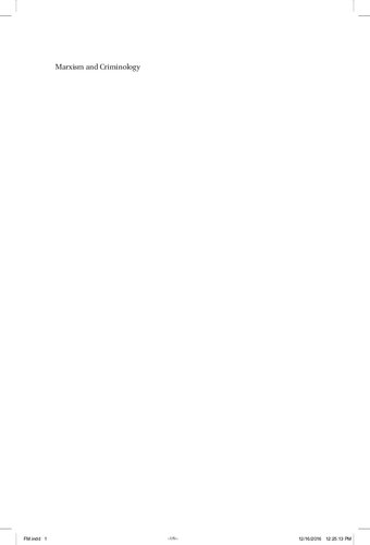 ﻿مارکسیسم و ​​جرم شناسی. تاریخچه گزینش جنایی