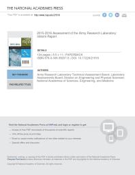 ﻿2015-2016 ارزیابی آزمایشگاه تحقیقاتی ارتش: گزارش میانی