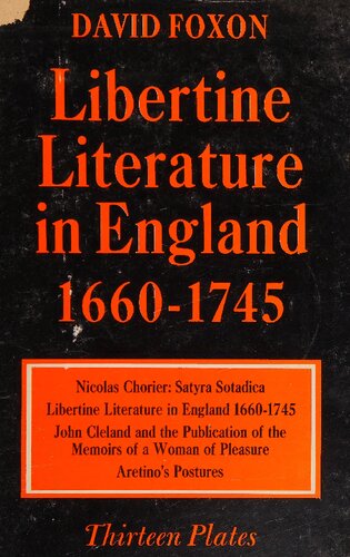 ﻿ادبیات Libertine inengland 1660-1745