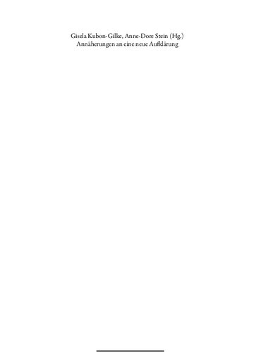 ﻿رویکردهایی به روشنگری جدید. دیدگاه های چند رشته ای در مورد دموکراسی، مشارکت و شمول. Festschrift برای ویلهاد لانور