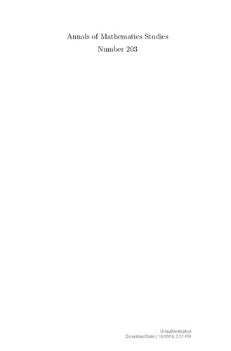 ﻿Eisenstein Cohomology برای GLN و ارزش های ویژه توابع Rankin-Selberg L: (AMS-203) (سالنامه مطالعات ریاضیات، 203)