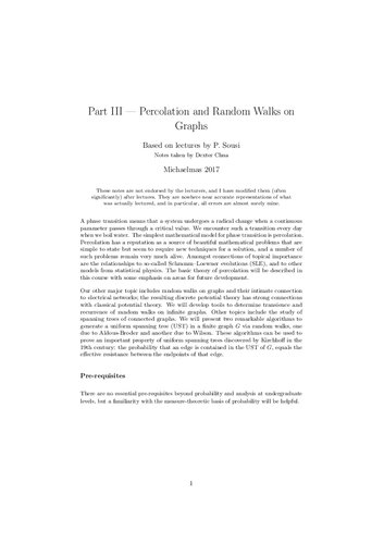 ﻿نفوذ و راه رفتن تصادفی روی نمودارها
