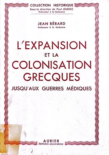 ﻿توسعه و استعمار یونان تا جنگ های ایرانی