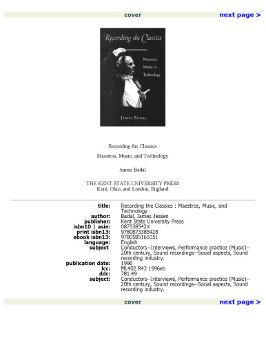 ضبط کلاسیک: ماستروس ، موسیقی و فناوری