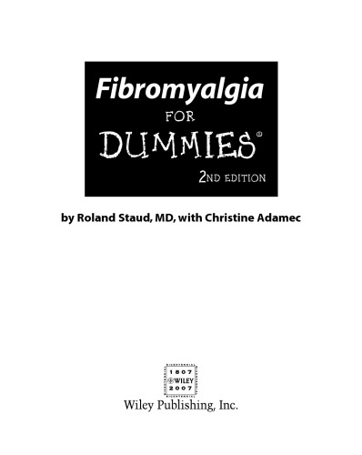 Fibromyalgia For Dummies (For Dummies (بهداشت و تناسب اندام))