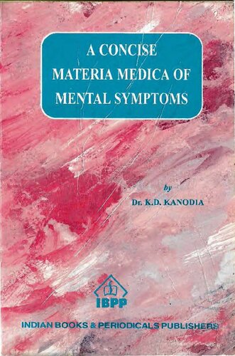 ﻿Materia Medica مختصر از علائم روانی در هومیوپاتی