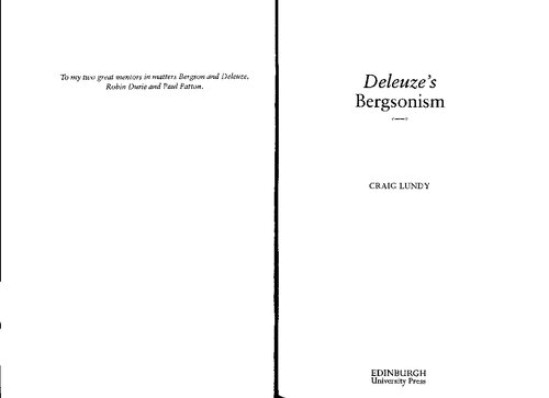 ﻿برگسونیسم دلوز