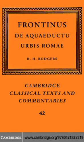 ﻿Frontinus: De Aquaeductu Urbis Romae