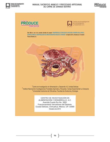 ﻿کتابچه راهنمای کشتار، جابجایی و فرآوری صنایع دستی گوشت گاو