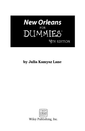 ﻿New Orleans For Dummies، نسخه چهارم (Dummies Travel)