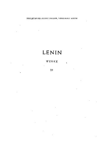 ﻿آثار لنین جلد 21: اوت 1914 - دسامبر 1915