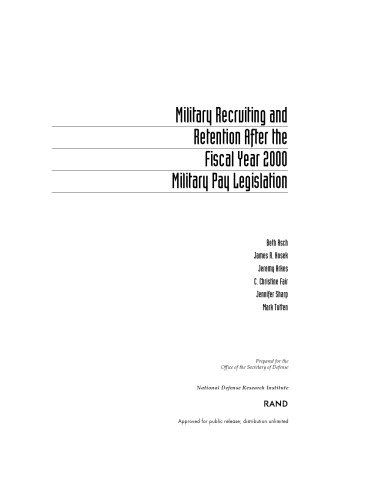 ﻿استخدام و نگهداری نظامی پس از سال مالی 2000 قانون حقوق و دستمزد نظامی