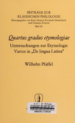 ﻿Quartus gradus etymologiae: بررسی ریشه شناسی Varro در 
