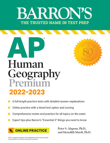 ﻿AP Human Geography Premium: با 6 تست تمرینی