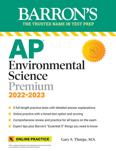 ﻿AP Environmental Science Premium، 2022-2023: 5 تست تمرینی بررسی جامع تمرین آنلاین